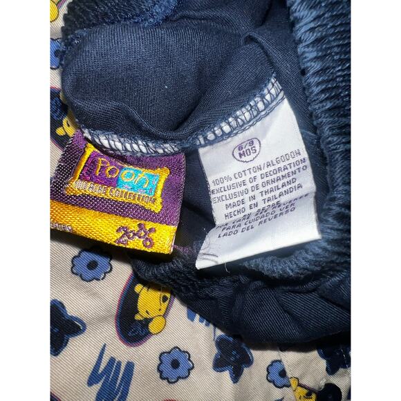 Vintage Disney Winnie the Pooh Baby Outfit Shirt Shorts Set button up preppy 6/9 - Picture 8 of 9